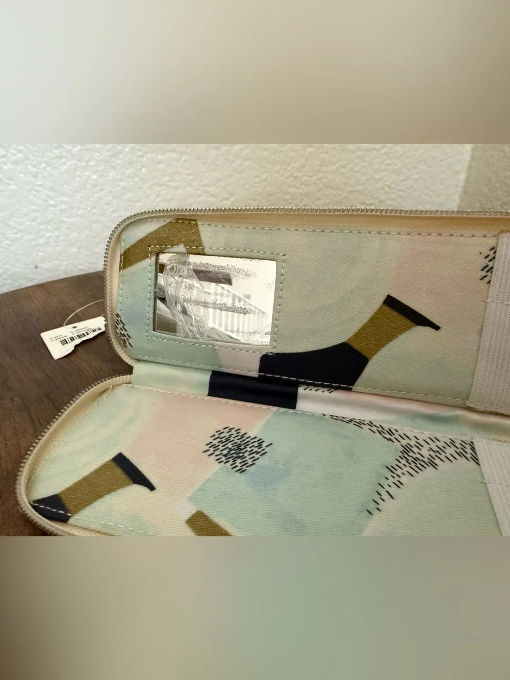Anthropologie Artist Atelier Make Up Bag Emily Grady Dodge Gold